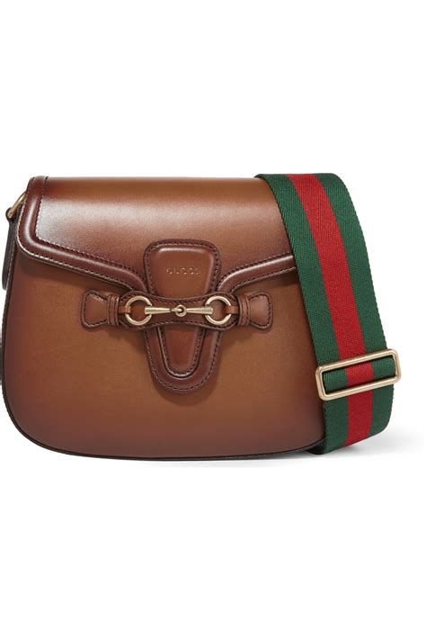 gucci small brown bag|gucci brown leather shoulder bag.